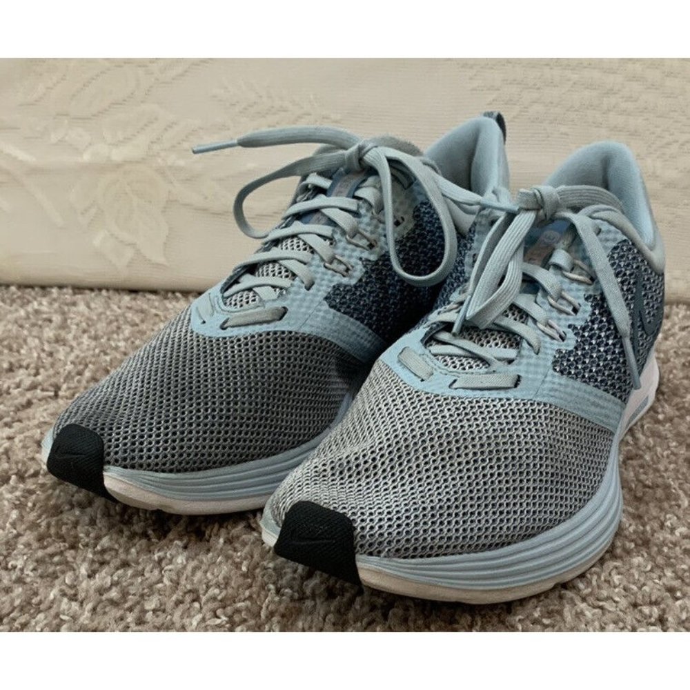 Nike Zoom Strike Women's Size 9.5 Blue Gray Comfort Shoes Sneakers AJ0188-401